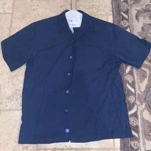 Tommy Bahama Blue Silk Shirt M